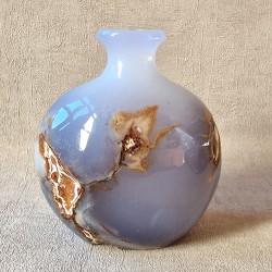 calcédoine bleue - vase décoratif