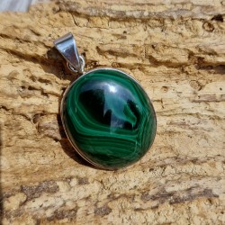 malachite - pendentif