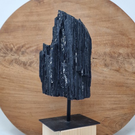 Tourmaline noire - brute sur socle