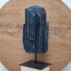Tourmaline noire - brute sur socle
