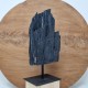 Tourmaline noire - brute sur socle