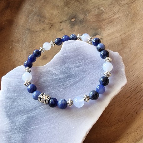 sodalite et calcédoine - bracelet small