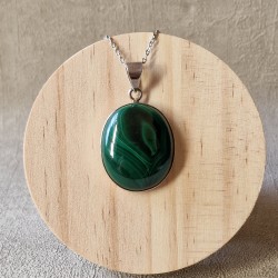 malachite - pendentif