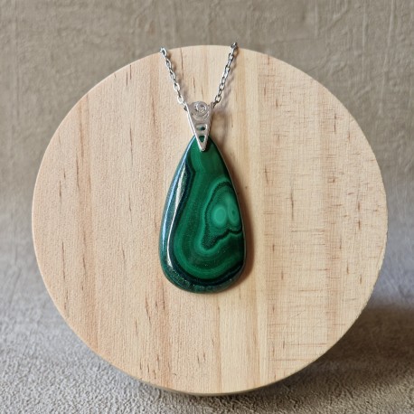 malachite - pendentif