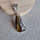 Oeil de tigre - pendentif argent 925