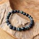 Jaspe Kambaba et Pierre de lave - bracelet large
