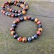 Oeil de tigre, taureau, faucon - bracelet large