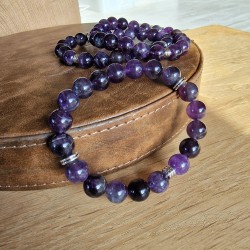 Améthyste - bracelet large