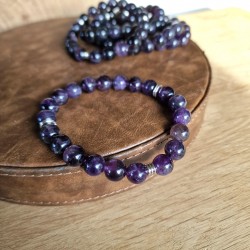 Améthyste - bracelet XXL