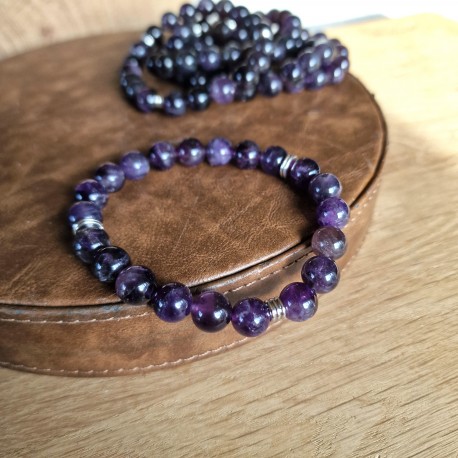 Améthyste - bracelet XXL