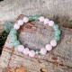 Quartz rose et Aventurine verte - bracelet small