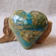 Opale Bleue Turquoise - Coeur