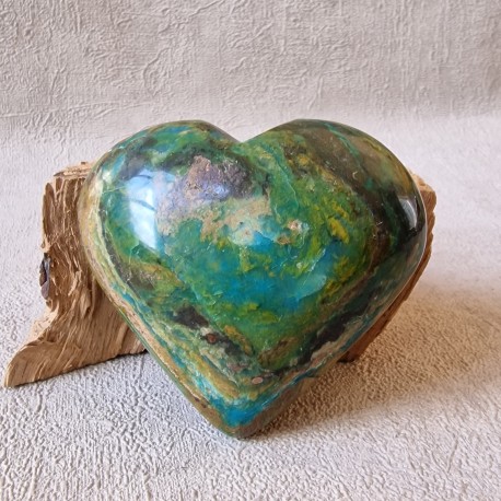 Opale Bleue Turquoise - Coeur