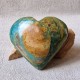 Opale Bleue Turquoise - Coeur