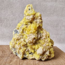 Soufre natif et Aragonite