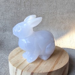 Calcédoine Bleue - Lapin