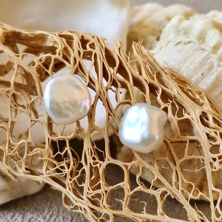 Perle de culture - boucles d'oreilles