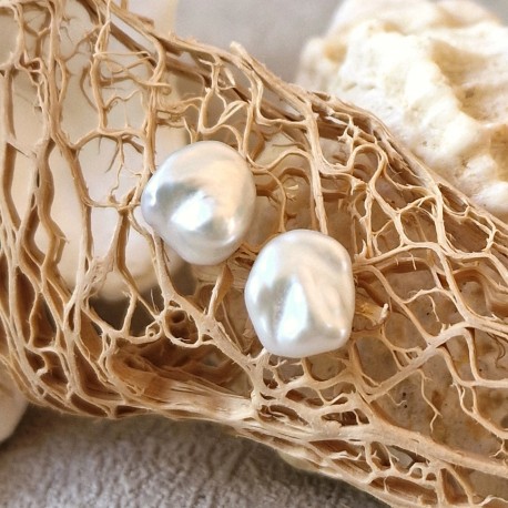 Perle de culture - boucles d'oreilles