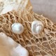 Perle de culture - boucles d'oreilles