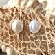 Perle de culture - boucles d'oreilles