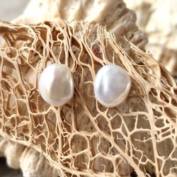 Perle de culture - boucles d'oreilles