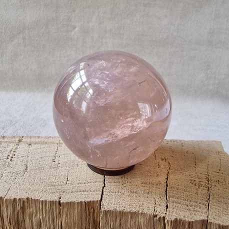 Quartz rose étoilé - Sphère