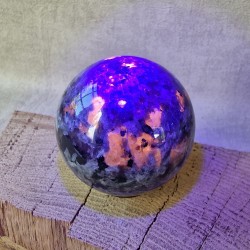 Yooperlite - Syénite Sodalite - Sphère
