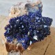 Azurite - Cristaux sur gangue - Maroc