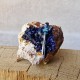 Azurite - Cristal sur gangue - Maroc