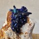Azurite - Cristal sur gangue - Maroc