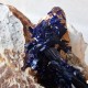 Azurite - Cristal sur gangue - Maroc