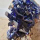 Azurite - Cristaux sur gangue - Maroc