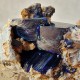 Azurite - Cristaux sur gangue - Maroc