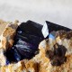 Azurite - Cristaux sur gangue - Maroc