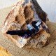Azurite - Cristaux sur gangue - Maroc