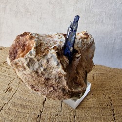 Azurite - Cristaux sur gangue - Maroc