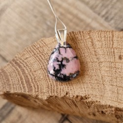 Rhodonite - pendentif goutte