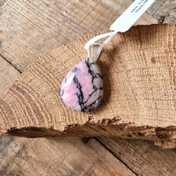Rhodonite - pendentif goutte