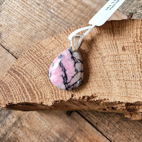 Rhodonite - pendentif goutte