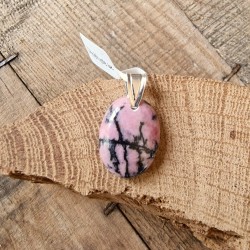 Rhodonite - pendentif ovale