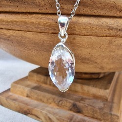Cristal de Roche - Pendentif argent 925