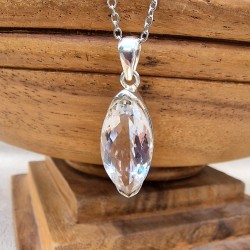 Cristal de Roche - Pendentif argent 925