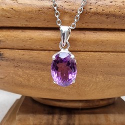 Améthyste - Pendentif Argent 925