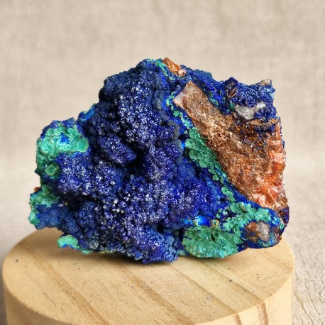 Azurite & Malachite - Sidi Ayad, Midelt - Maroc