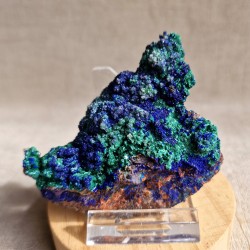 Azurite & Malachite - Sidi Ayad, Midelt - Maroc
